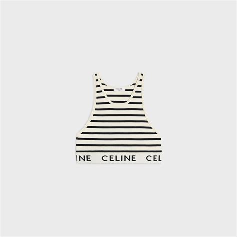 celine athletic knit crop top|CELINE BRA IN ATHLETIC KNIT .